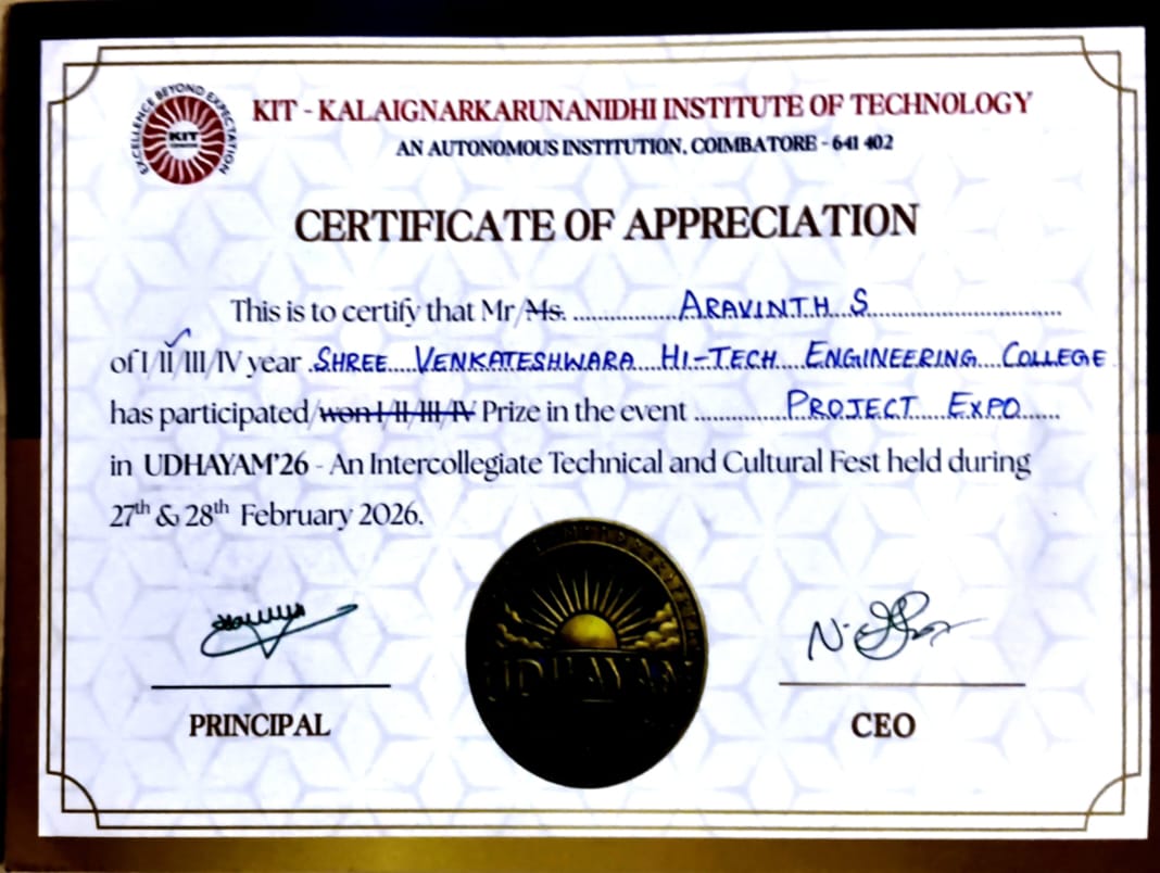 UDHAYAM Project Expo